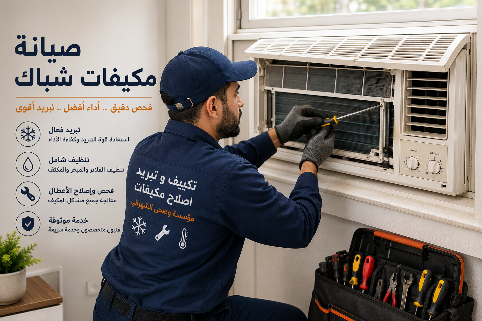 صيانة مكيفات شباك بالدمام